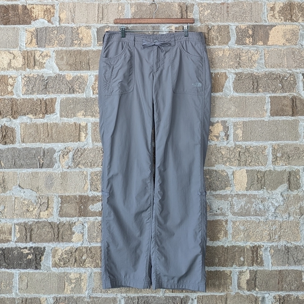 The North Face Gray 100% Nylon Straight Hiking Pants Size 12 Regular